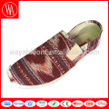 slip uni sur plat Mesdames Lady chaussures plates fantaisie femmes mocassins plats en toile